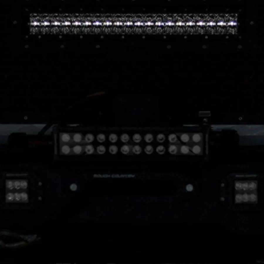 Rough Country Black Series LED Light Bar 20" Dual Row - Cool White DRL | Universal
