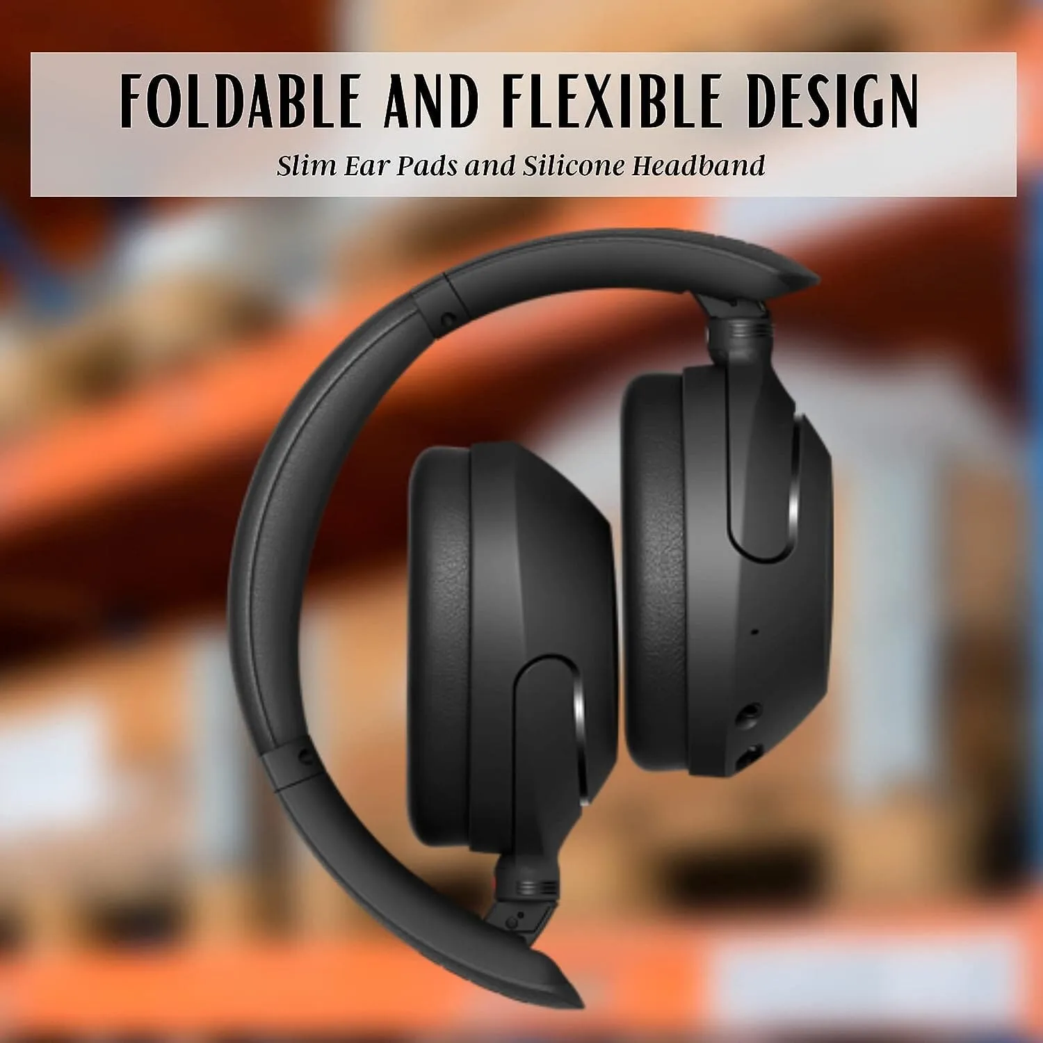 Sony Wireless Noise Cancelling Headphones WH-XB910N Bluetooth Headset   NeeGo 3.5mm Extension (Refurbished)