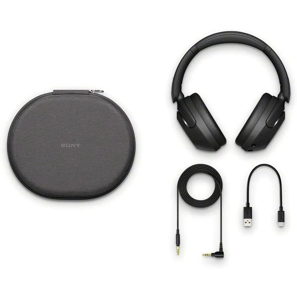 Sony Wireless Noise Cancelling Headphones WH-XB910N Bluetooth Headset   NeeGo 3.5mm Extension (Refurbished)
