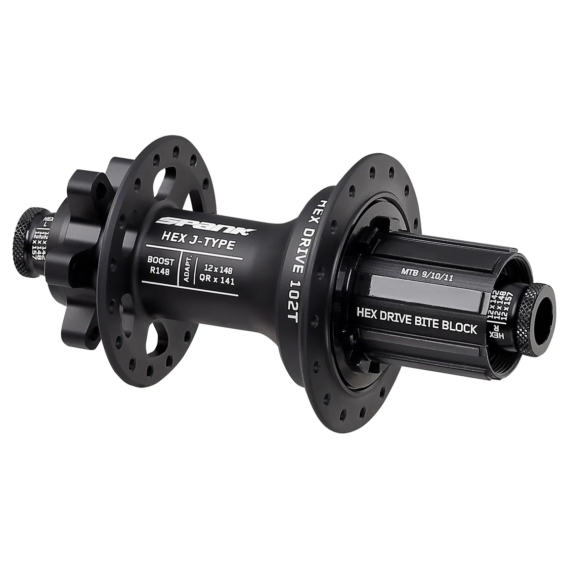 Spank - Black Hex Drive J-Type Rear