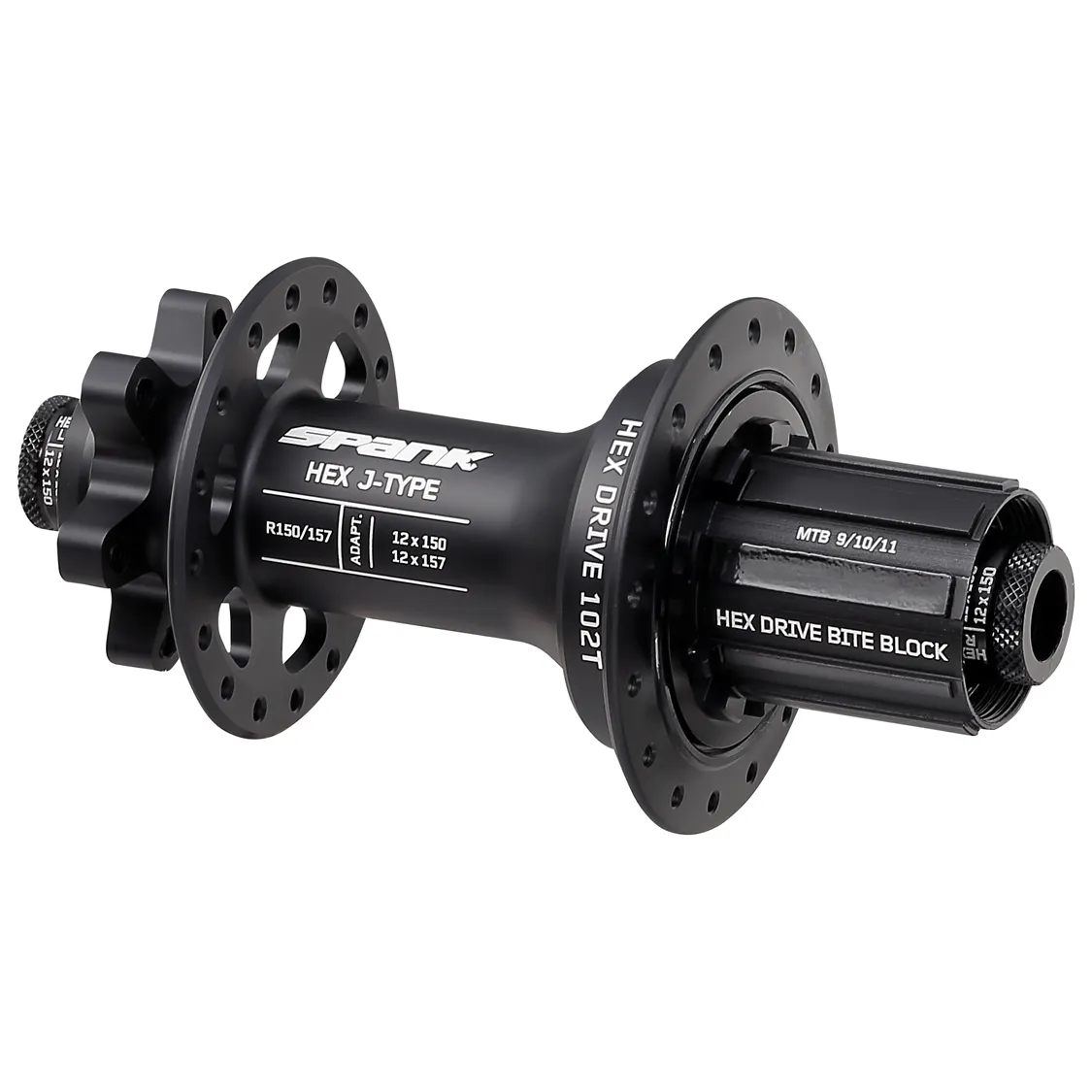 Spank - Black Hex Drive J-Type Rear