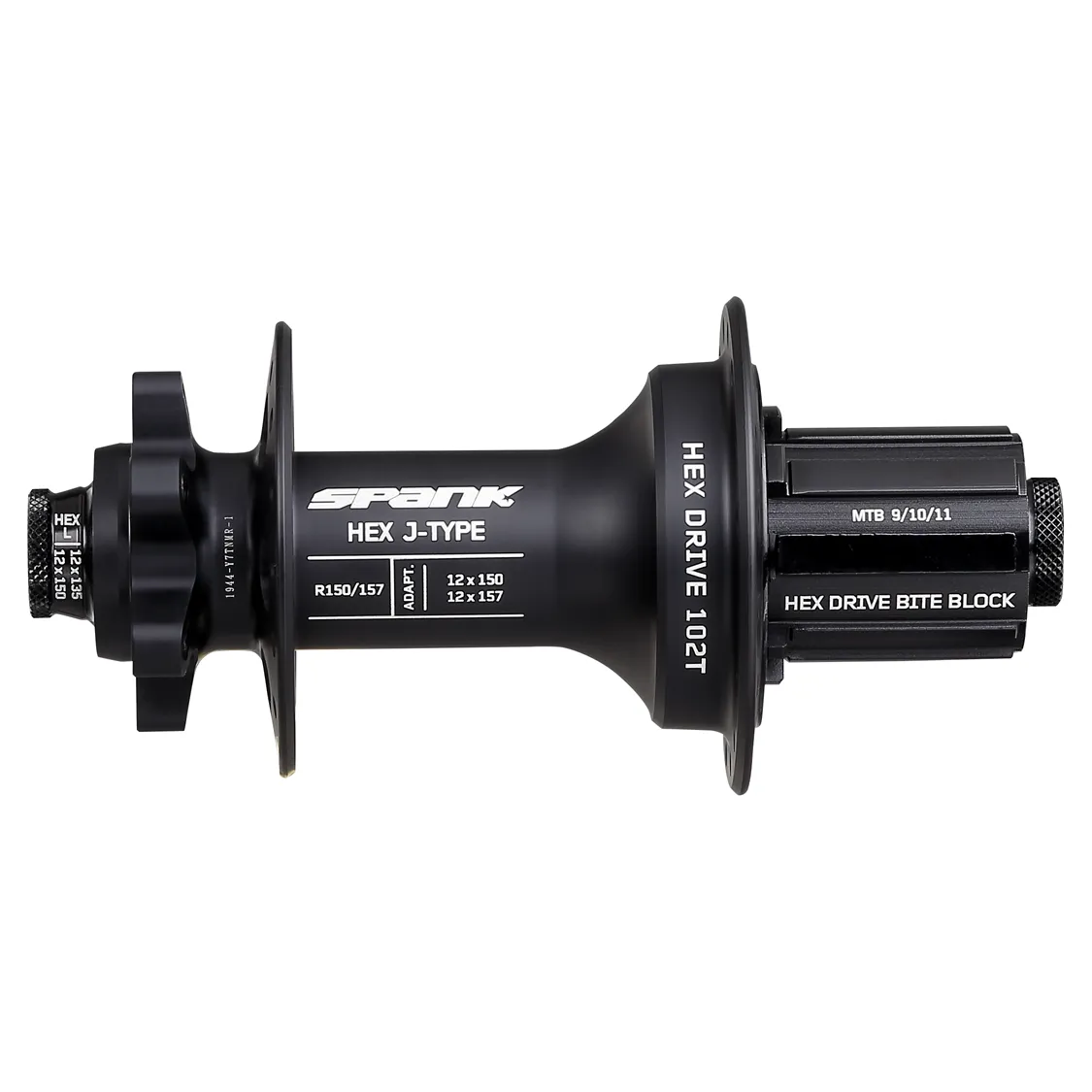 Spank - Black Hex Drive J-Type Rear