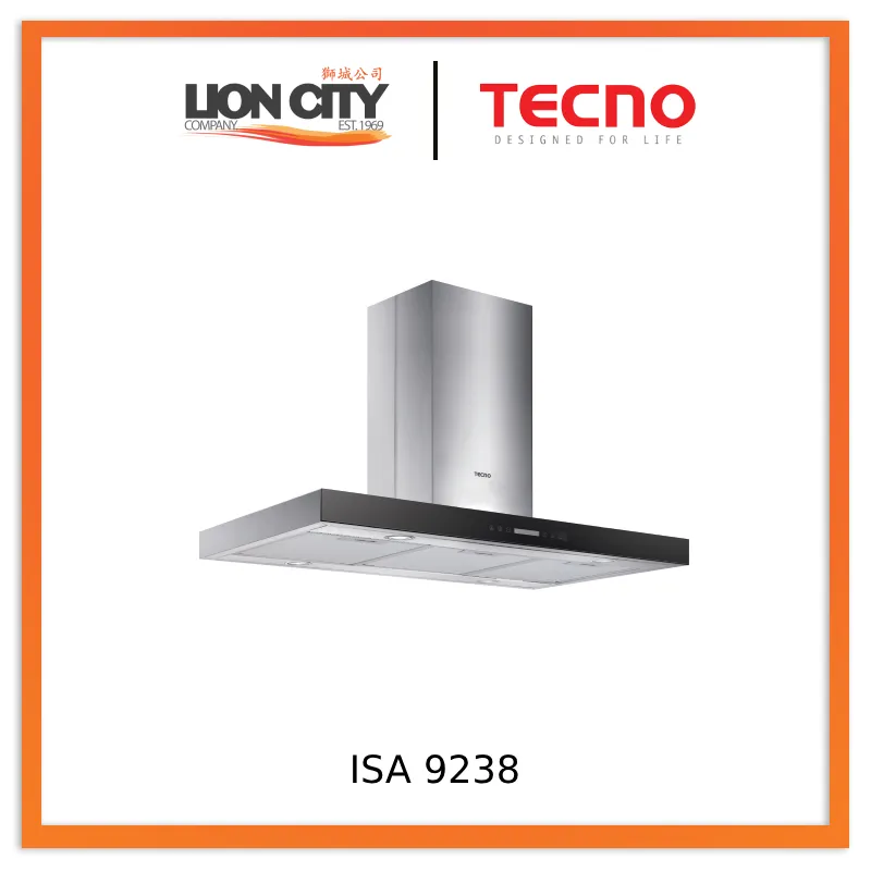 Tecno 90cm Island Hood ISA 9238 / SS Package 2