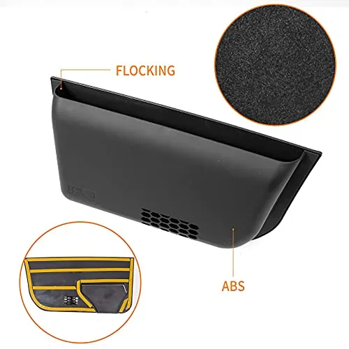 Tesla Model 3 Co-pilot Storage Box Organizer Tray Under Glove Box Secondary Storage Box For Tesla Model 3 Accessories (ABS Flocking)