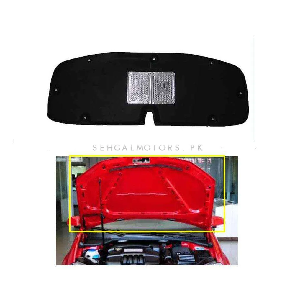 Toyota Corolla 5D Black Bonnet Liner Cover - Model 2008-2012 - Protector Lid Garnish Bonnet Namda