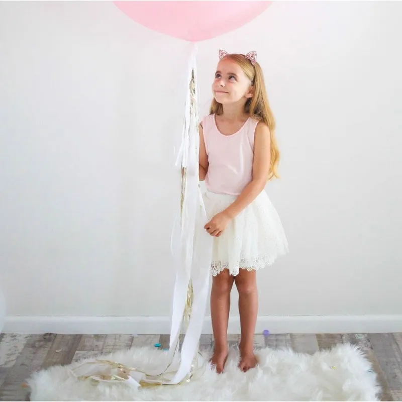 Turquoise & Silver Balloon Tail