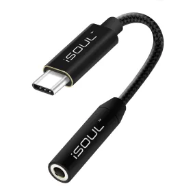 Type C to 3.5mm Jack Audio Adapter Nylon Braided Aux Converter