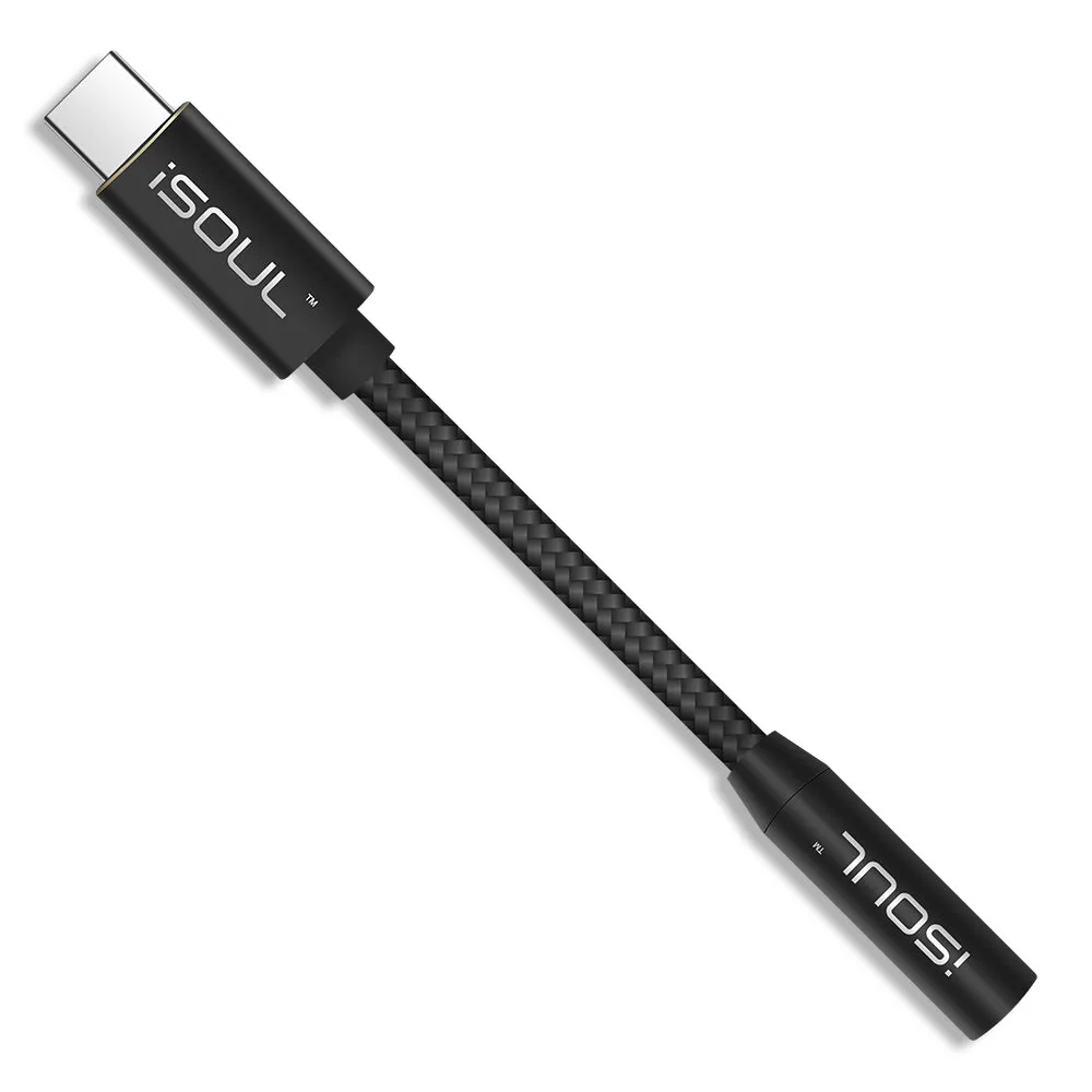 Type C USB to 3.5mm Audio Adapter Nylon Braided