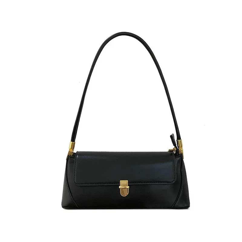 UAKISS  - Elegant All-match Vintage Popular Underarm Bags New French Multi-function Personality Women Shoulder Pack Luxury Solid Handbag