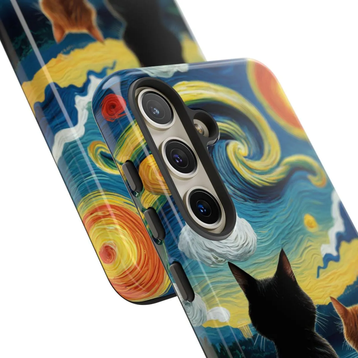 van goth cat phone case ,vincent van goth cat case ,van goth cat ,starry night cat case,phone cover