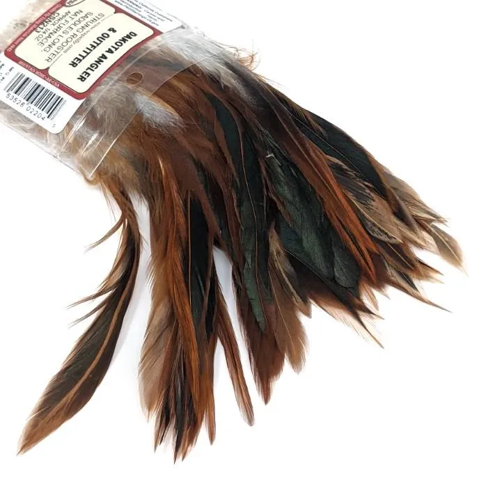 Wapsi Strung Saddle Hackle 1/4 oz. Dyed Over Natural