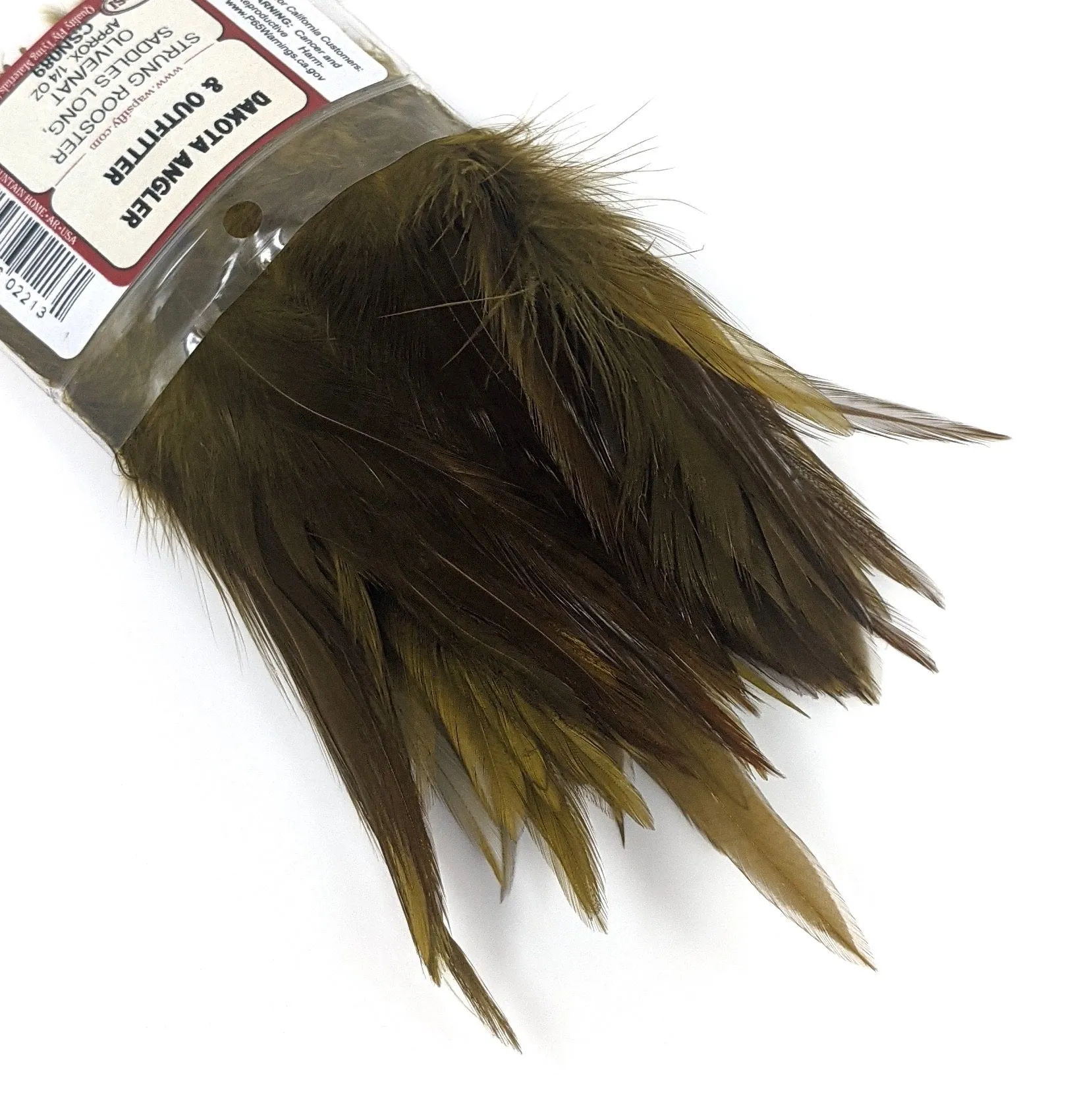 Wapsi Strung Saddle Hackle 1/4 oz. Dyed Over Natural