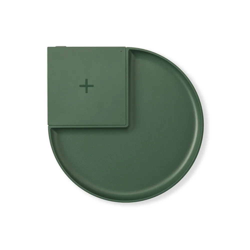 Wireless Charger with Tray - Forest Green
