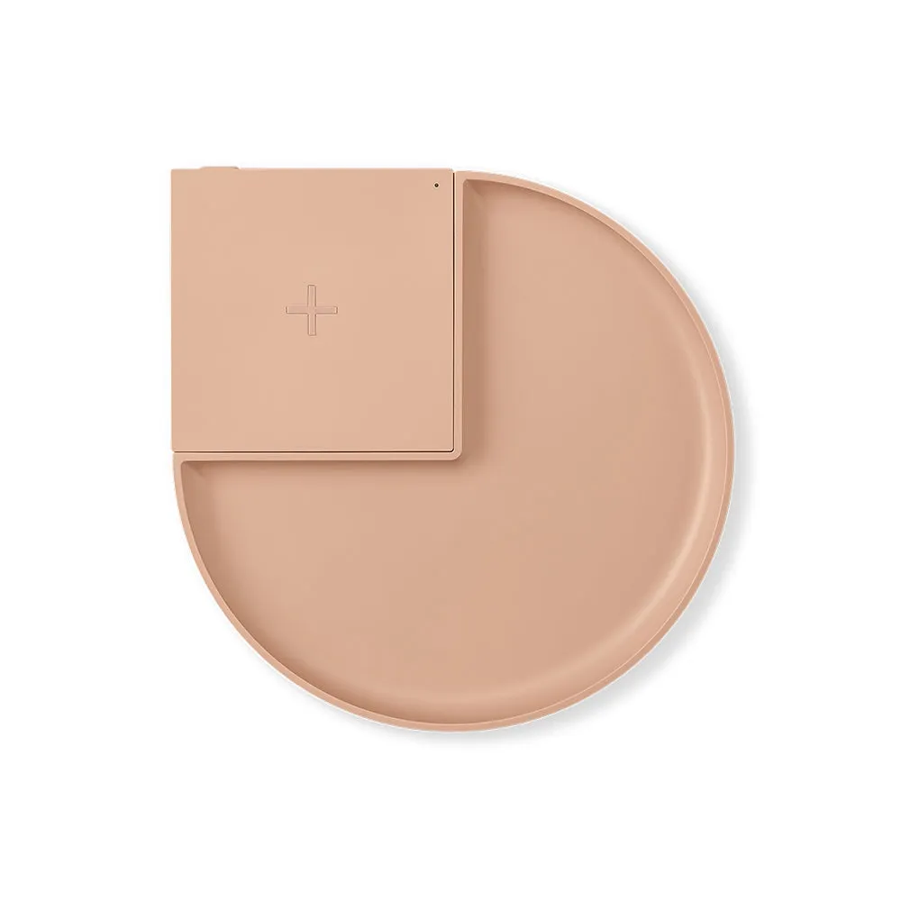 Wireless Charger with Tray - Muhly Pink