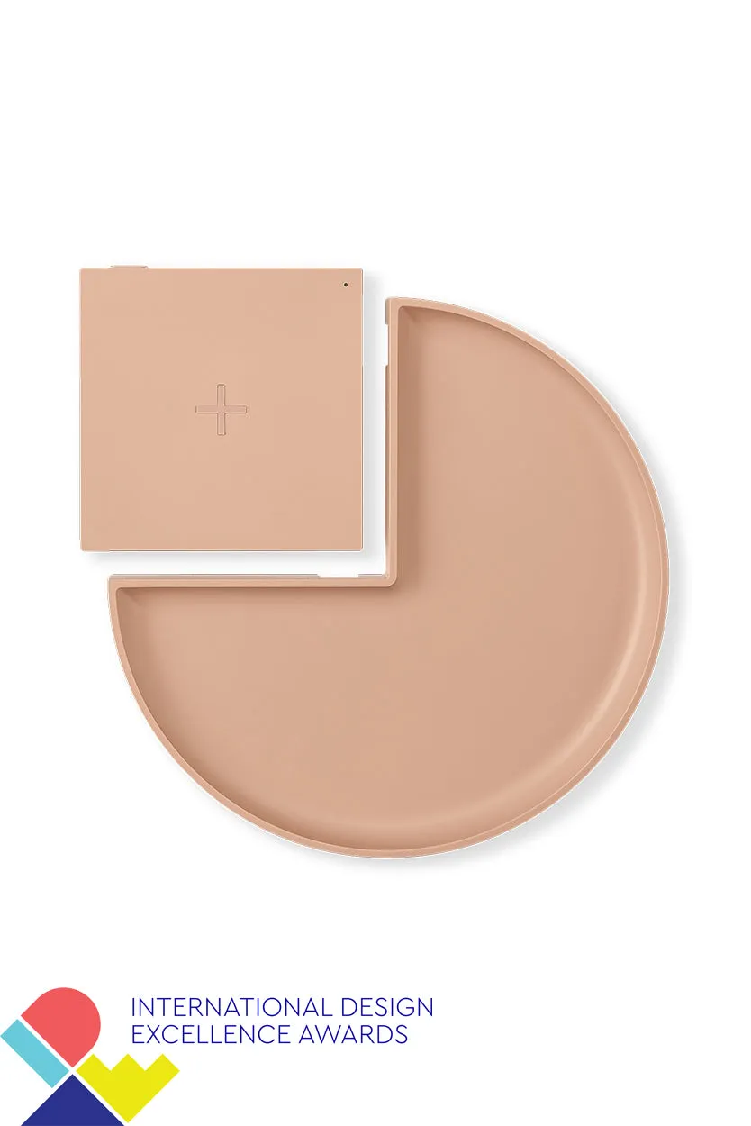 Wireless Charger with Tray - Muhly Pink