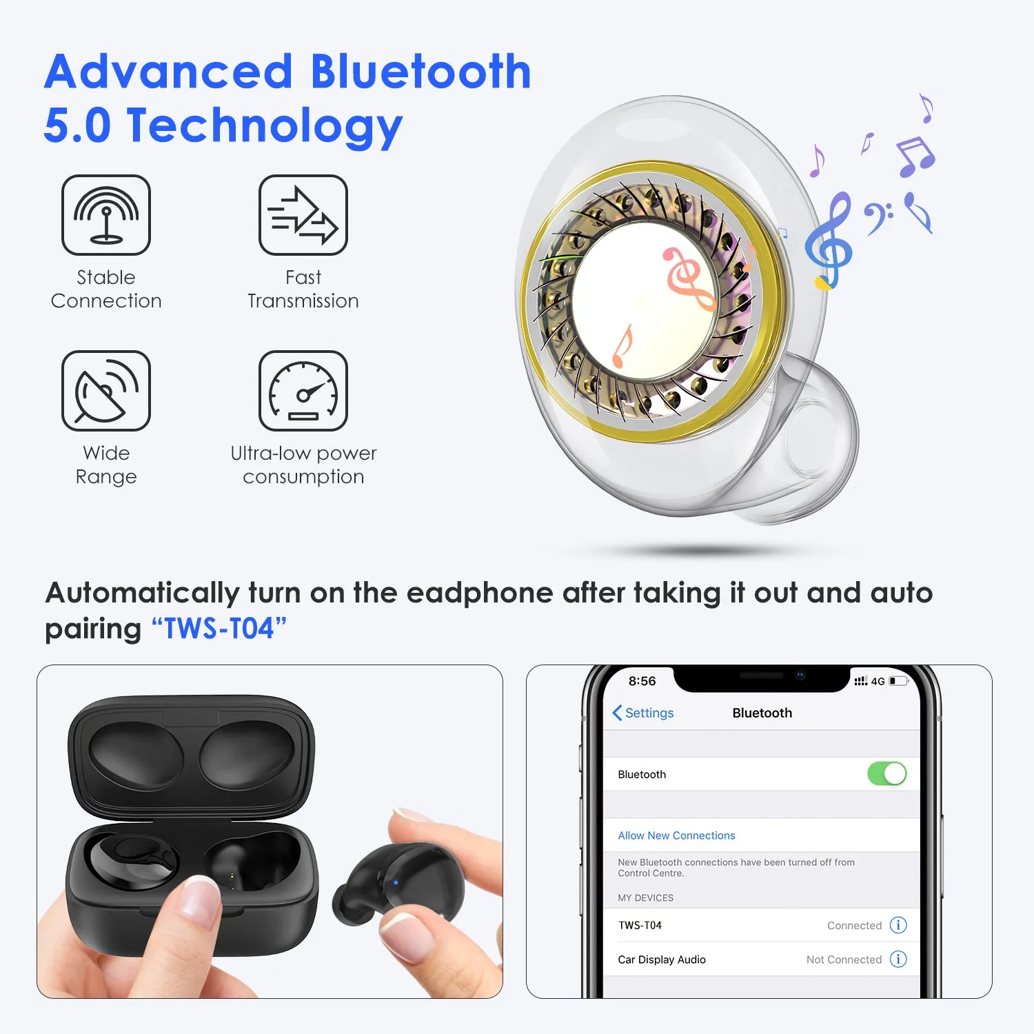 Wireless Sport Earbuds with Charging Case